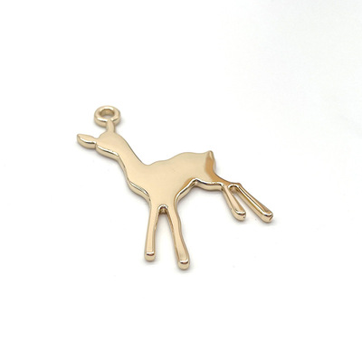 箱包五金XINGKONG.COM-星空（中国）
吊牌配件 女包XINGKONG.COM-星空（中国）
吊牌 浅金色光面鹿吊饰厂家定制