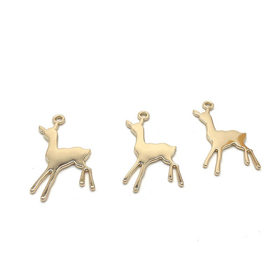 箱包五金XINGKONG.COM-星空（中国）
吊牌配件 女包XINGKONG.COM-星空（中国）
吊牌 浅金色光面鹿吊饰厂家定制