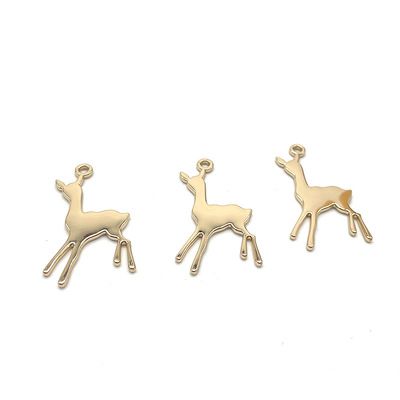 箱包五金XINGKONG.COM-星空（中国）
吊牌配件 女包XINGKONG.COM-星空（中国）
吊牌 浅金色光面鹿吊饰厂家定制 - 5